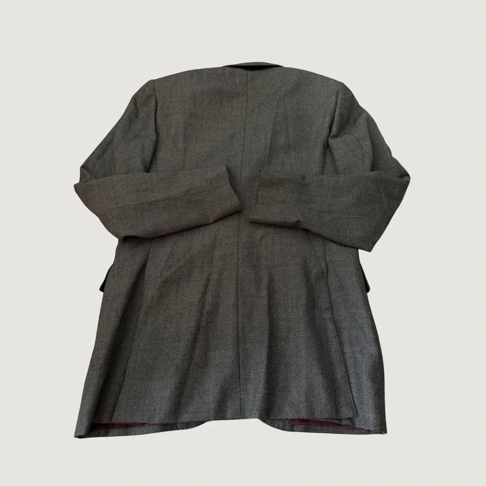 Suitsupply Lazio Suit Jacket Men 40L Grey Pure Wool P47071 Slim Blazer Formal